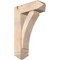 Ekena Millwork Thorton Arts and Crafts Smooth Bracket w/ Offset Brace, Douglas Fir, 7 1/2"W x 22"D x 34"H BKT0806X22X34THR03SDF - alternate 1